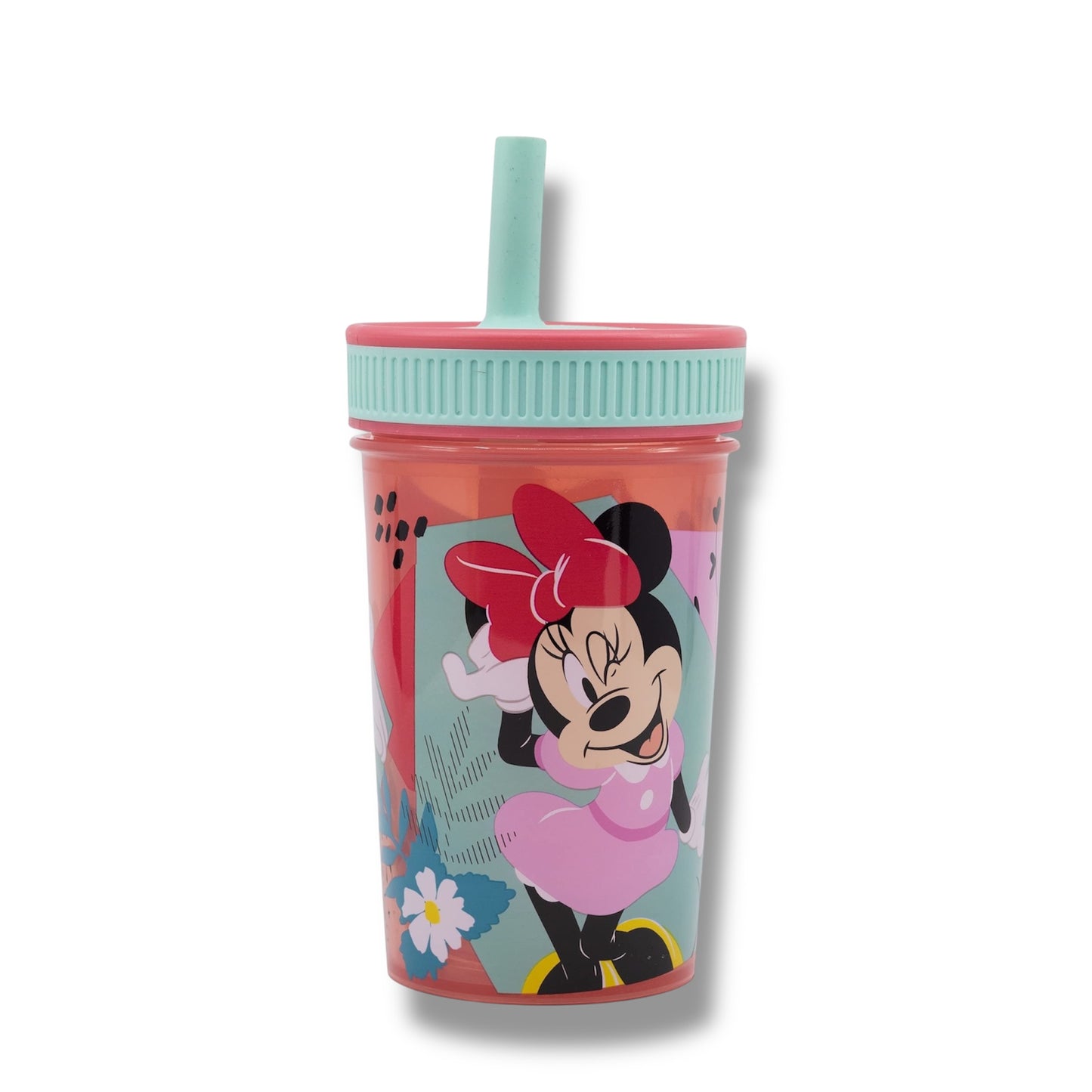 VASO PLÁSTICO CON DISEÑO DE MINNIE MOUSE