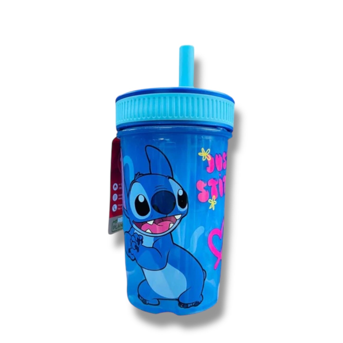 VASO PLÁSTICO CON DISEÑO DE STITCH
