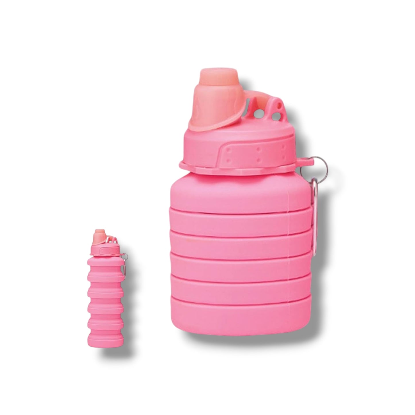 BOTELLA PLEGABLE DE SILICONA - DIFERENTES COLORES - 1 UNIDAD