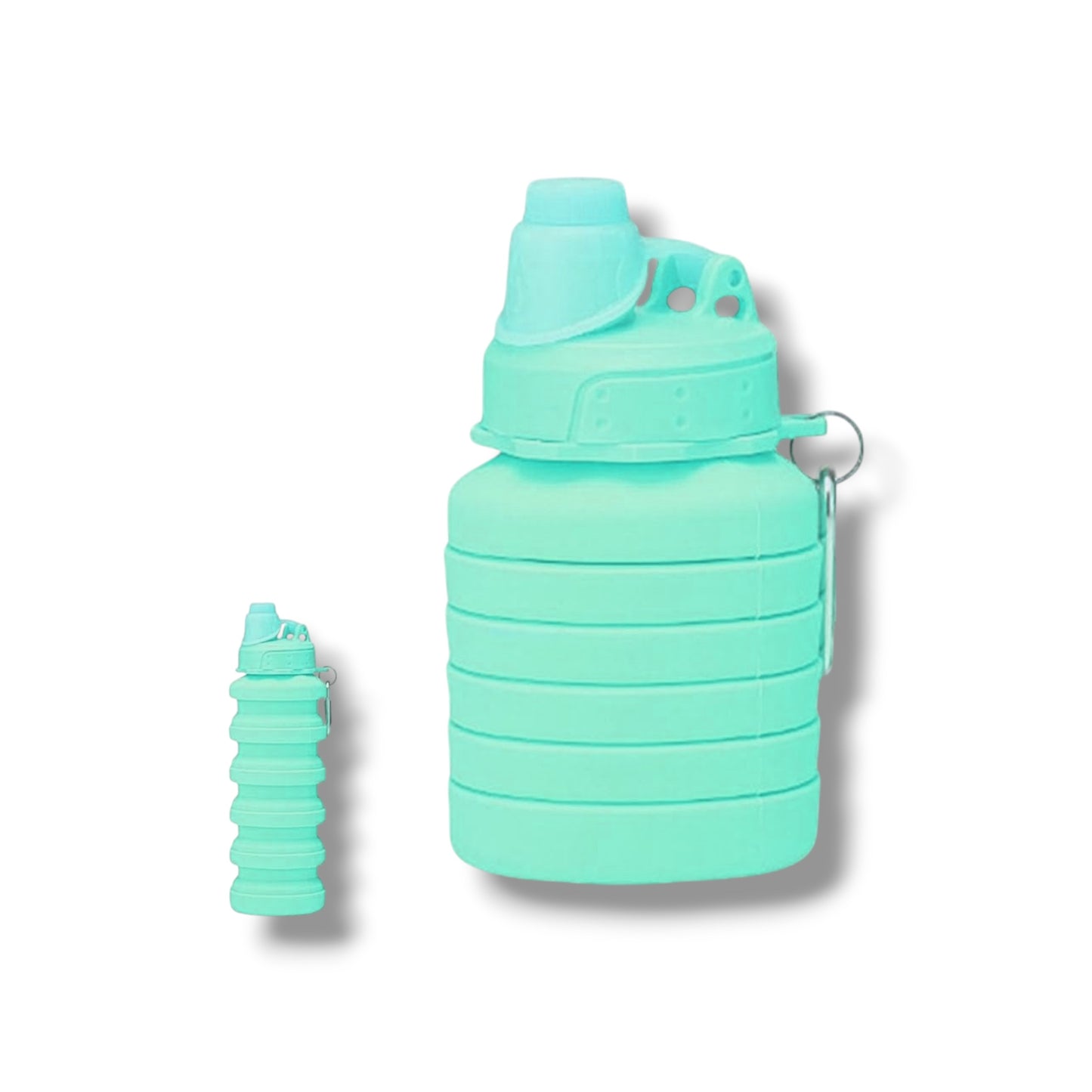 BOTELLA PLEGABLE DE SILICONA - DIFERENTES COLORES - 1 UNIDAD
