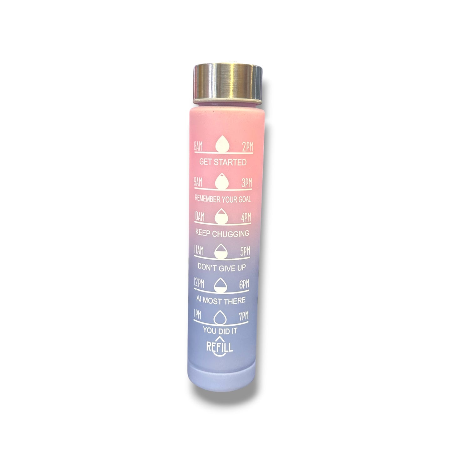 BOTELLA PLÁSTICA SENCILLA CON DISEÑO DE MULTICOLOR - 1 UNIDAD - 500 ML