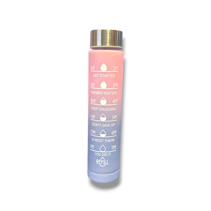 BOTELLA PLÁSTICA SENCILLA CON DISEÑO DE MULTICOLOR - 1 UNIDAD - 500 ML