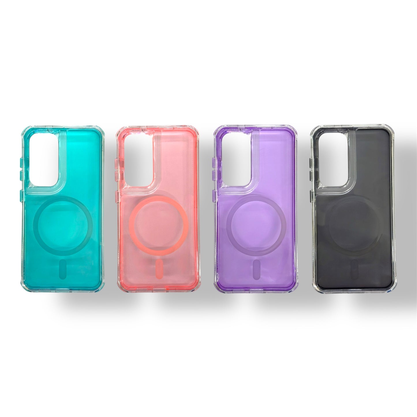 SAMSUNG S25 - ESTUCHE TRANSPARENTE CON MAGSAFE - VARIOS COLORES