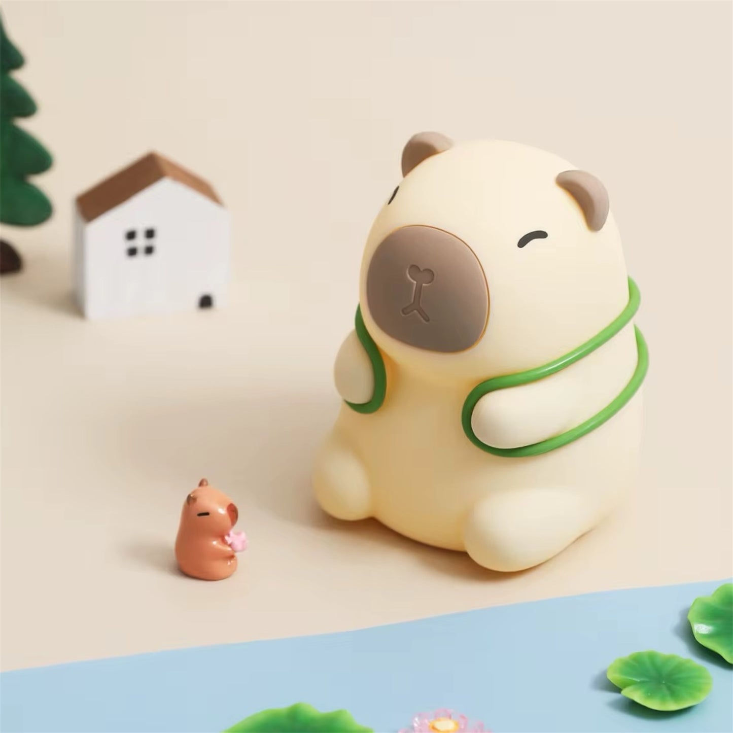 LÁMPARA 3D CON DISEÑO DE CAPIBARA DE 12 CM APROX