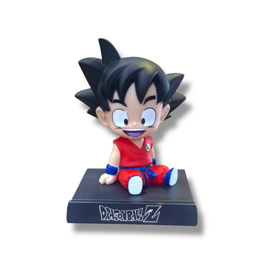 CABEZÓN Y PORTA CELULARES DE GOKU DE DRAGÓN BALL - 12 CM APROX