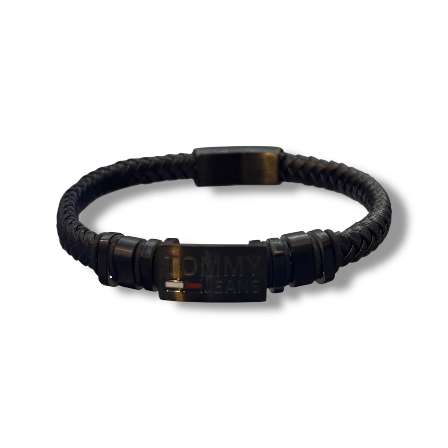 PULSERA DE CUERO PARA HOMBRE MARCA TOMMY AAA
