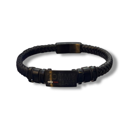 PULSERA DE CUERO PARA HOMBRE MARCA TOMMY AAA