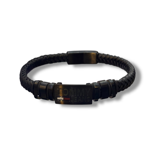 PULSERA DE CUERO PARA HOMBRE MARCA TOMMY AAA