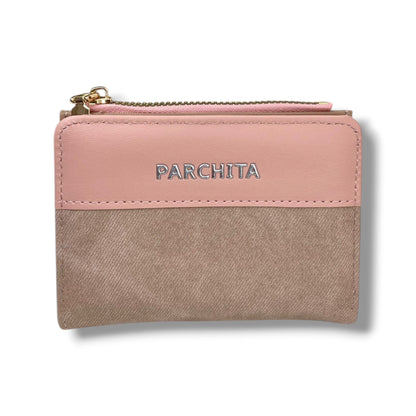 BILLETERA + MONEDERO PARCHITA AAA - VARIOS COLORES