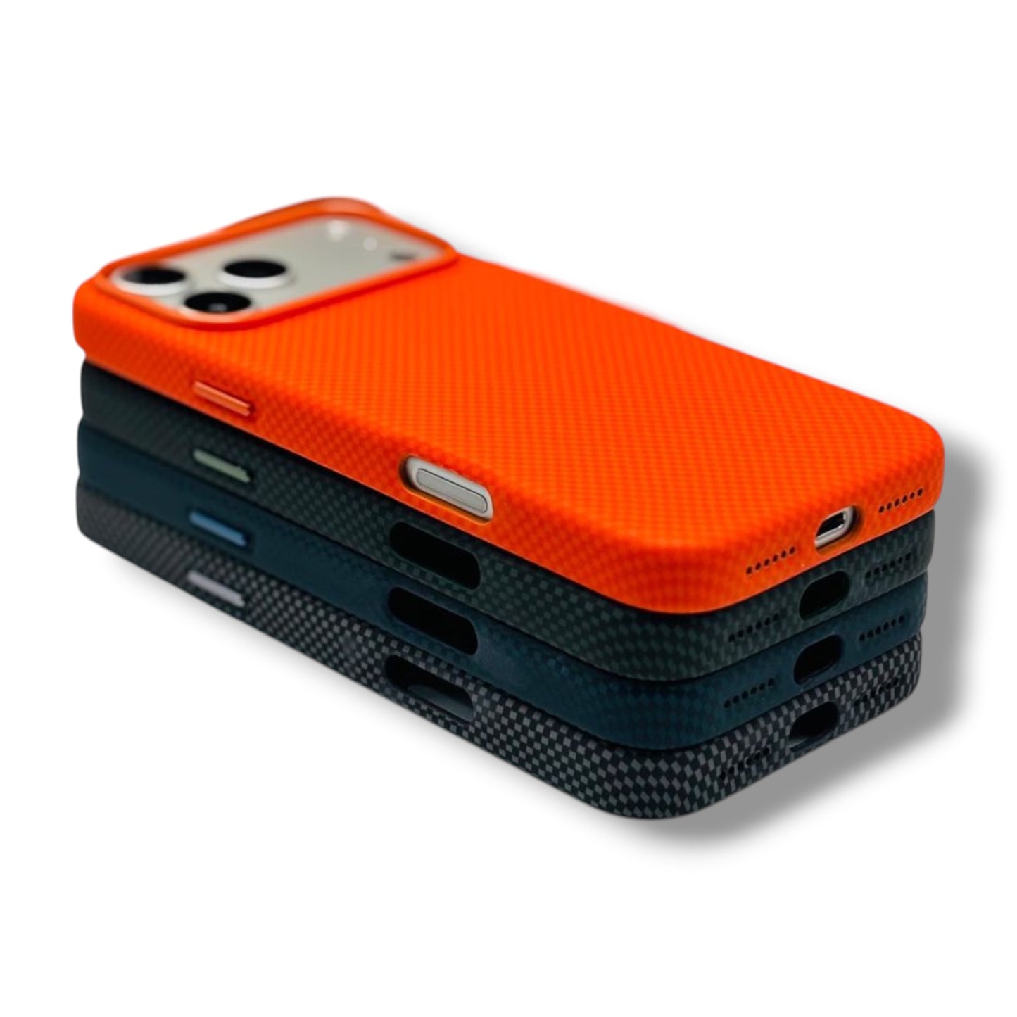 IPHONE 17 PRO - ESTUCHE ESTILO FIBRA DE CARBONO CON MAGSAFE VARIOS COLORES