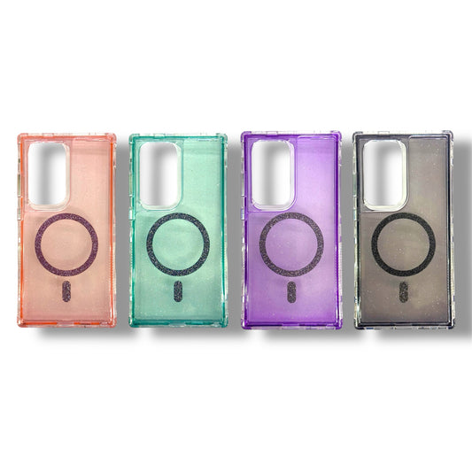 Samsung S24 ULTRA - Estuche 360 Escarchado  MagSafe Colores Varios