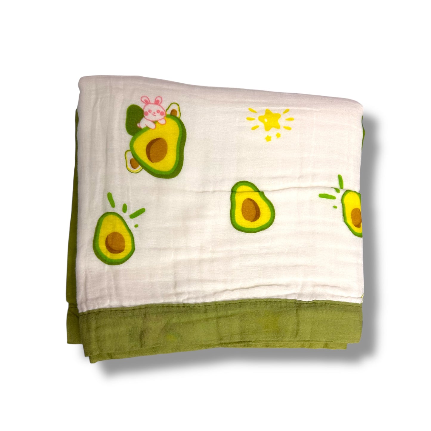 TOALLA DE BAÑO PARA NIÑO CON DISEÑO DE AGUACATE