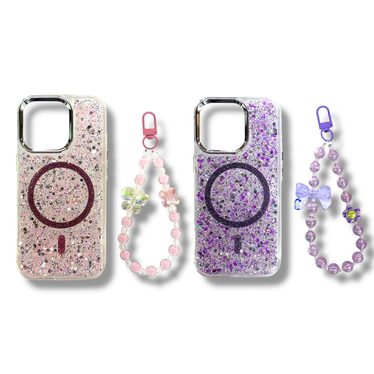 iPhone 12 / 12 Pro  - Estuche MagSafe Escarchado Con Correa Varios Colores