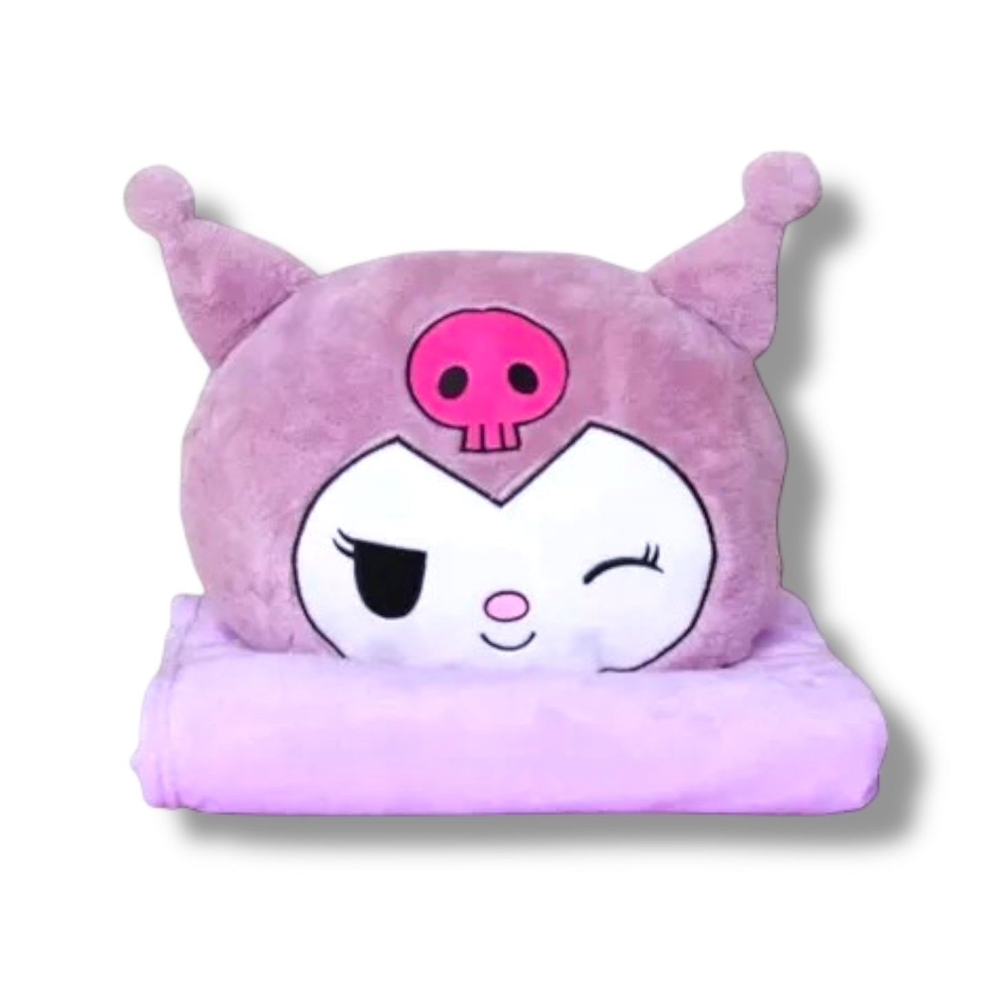 ALMOHADA COBIJA CON DISEÑO DE KUROMI
