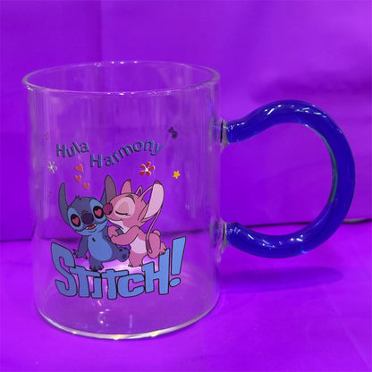 Tazas de cristal con estampados de Stitch - estilo delgado