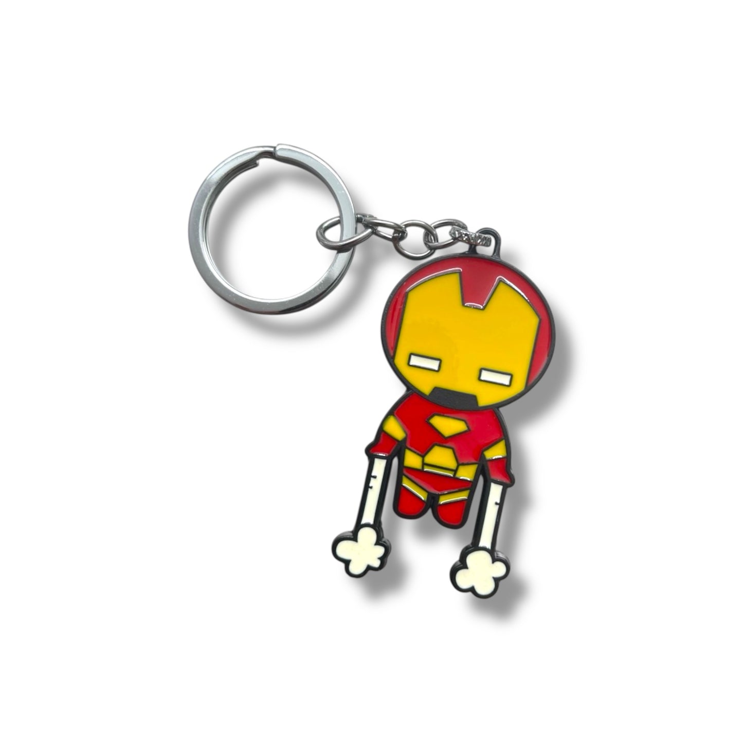 LLAVERO DE ALUMINIO CON DISEÑO DE IRON MAN DE 6 CM