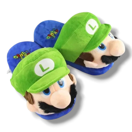 PANTUFLAS CON DISEÑO DE LUIGI - TALLA 37