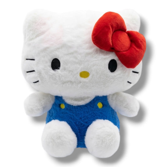 PELUCHE DE HELLO KITTY CON OVEROL AZUL DE 32 CM APROX