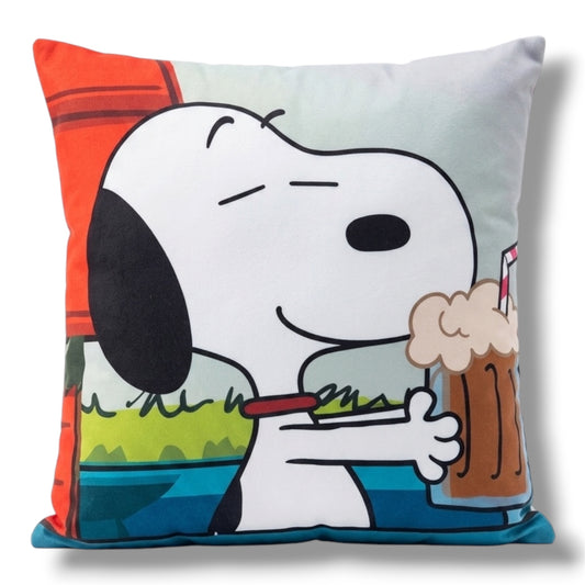 ALMOHADA CON DISEÑO DE SNOOPY DE 44x44 CM APROX