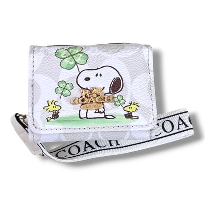 BILLETERA + TARJETERO CON DISEÑO DE SNOOPY - VARIOS DISEÑOS