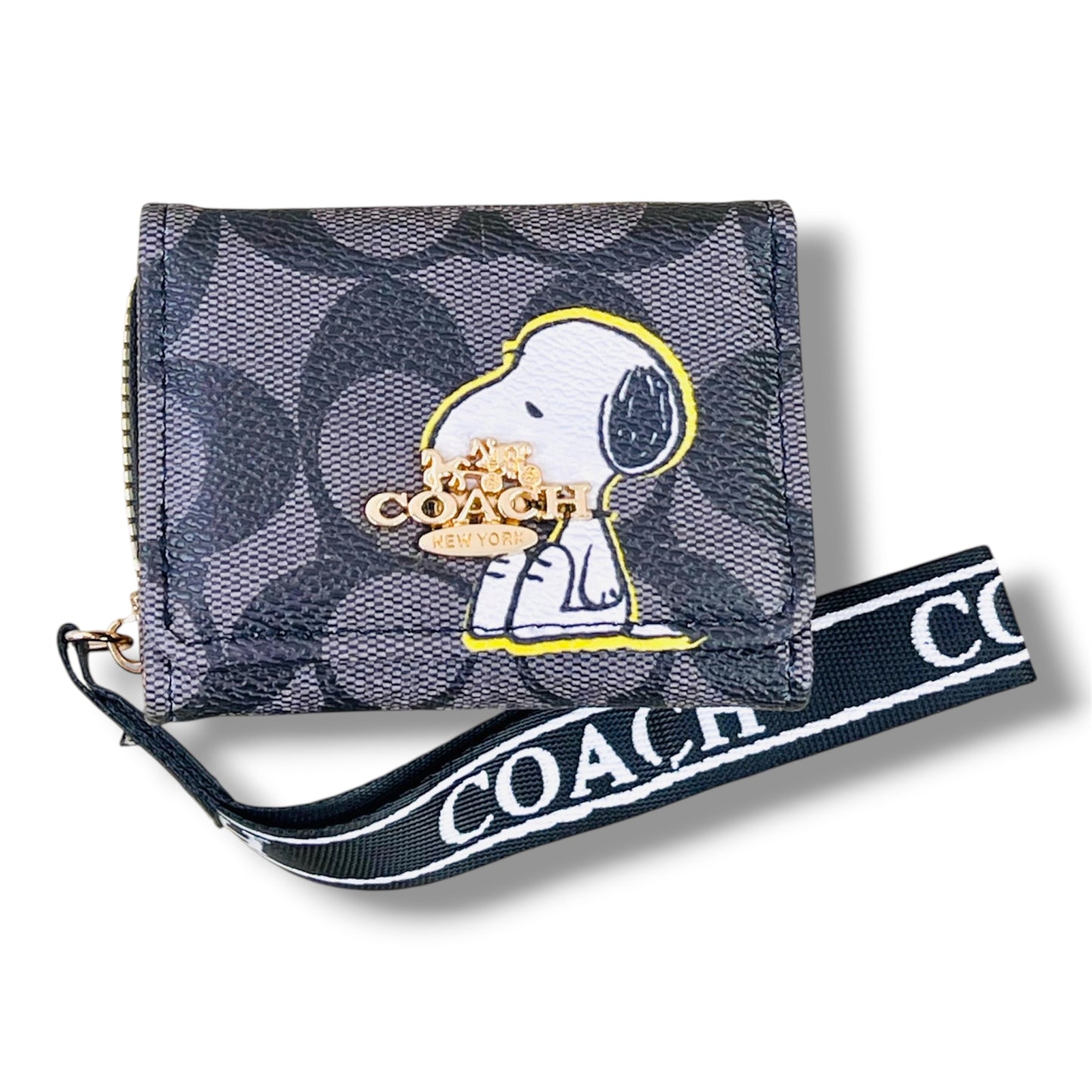 BILLETERA + TARJETERO CON DISEÑO DE SNOOPY - VARIOS DISEÑOS