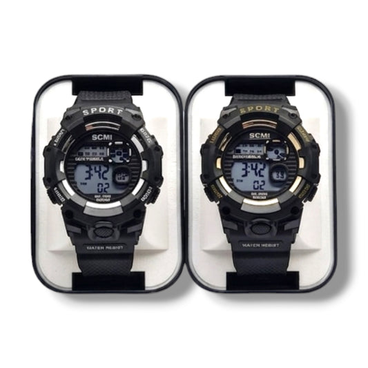 RELOJ DIGITAL PARA CABALLEROS - SCMI AAA - VARIOS COLORES