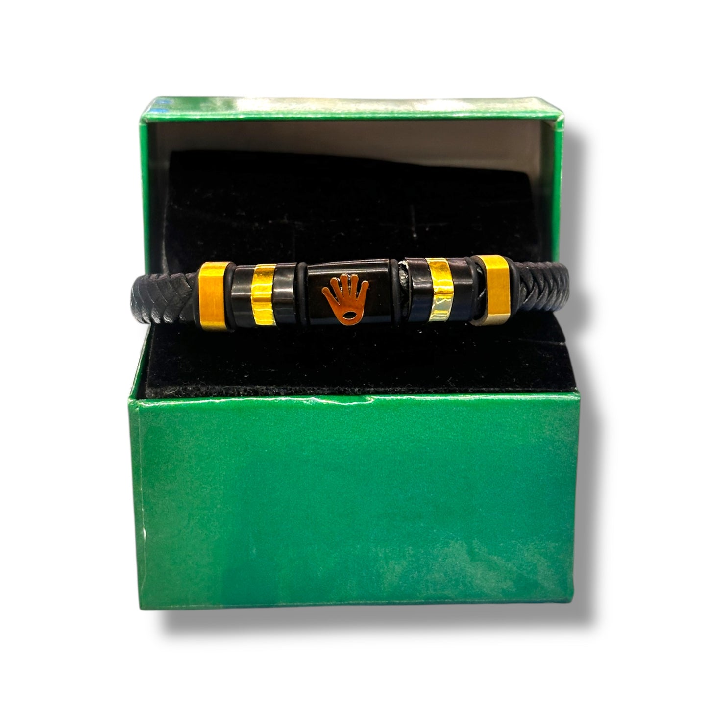 PULSERA DE CUERO PARA HOMBRES - MARCA ROLEX AAA