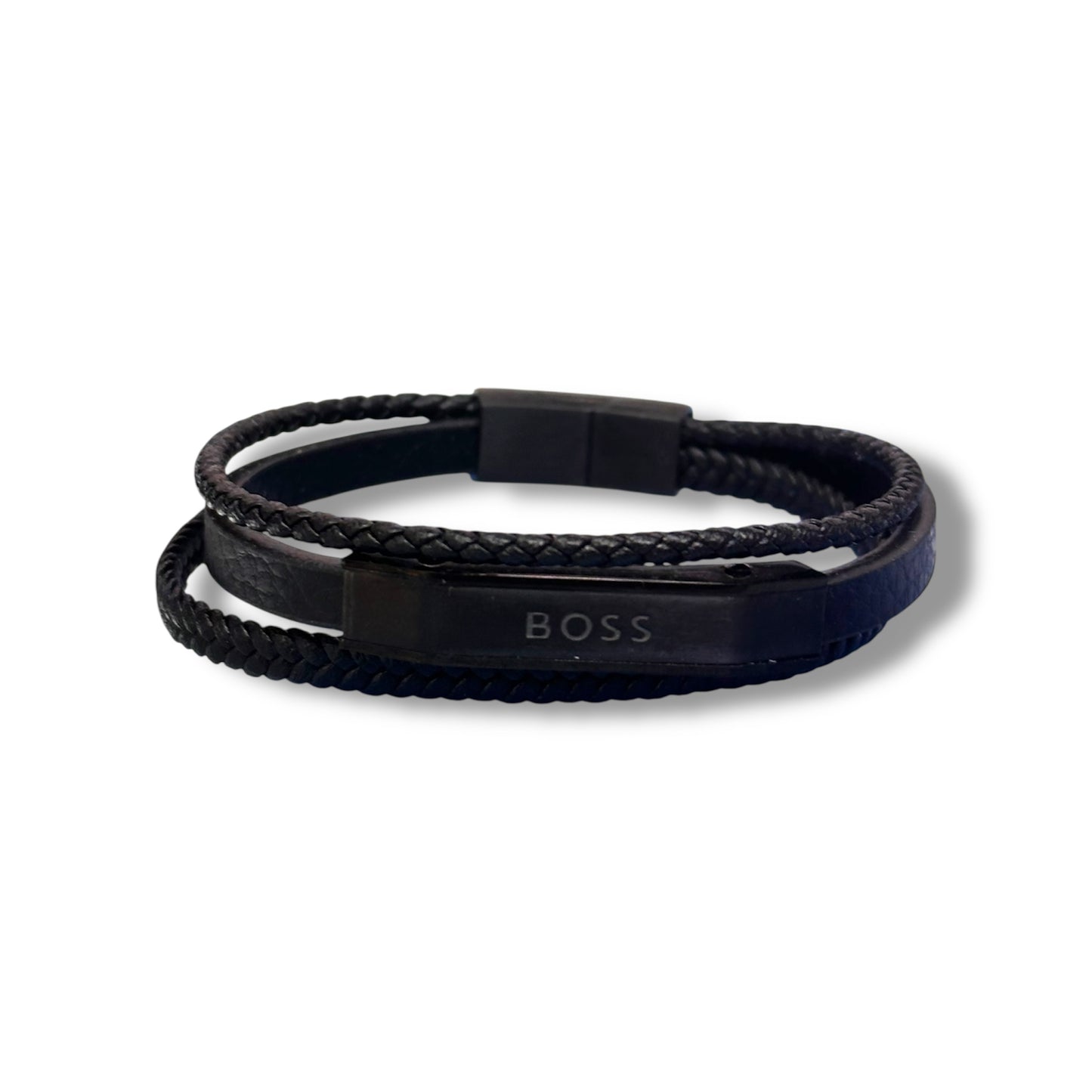 PULSERA DE ACERO PARA HOMBRE - MARCA BOSS AAA