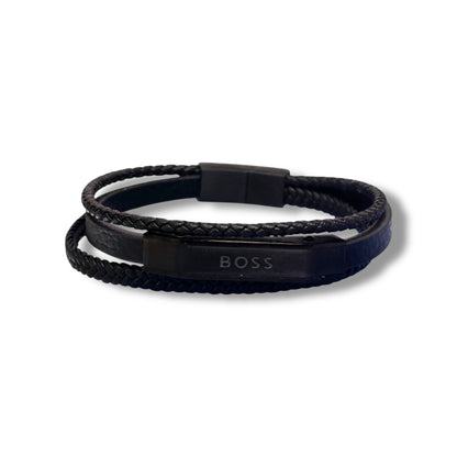 PULSERA DE ACERO PARA HOMBRE - MARCA BOSS AAA