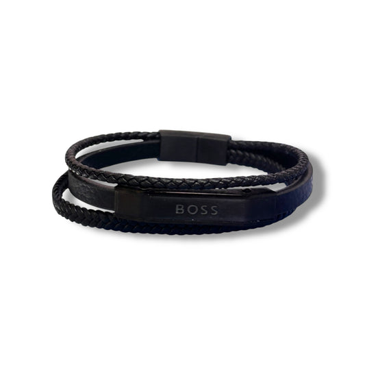 PULSERA DE ACERO PARA HOMBRE - MARCA BOSS AAA