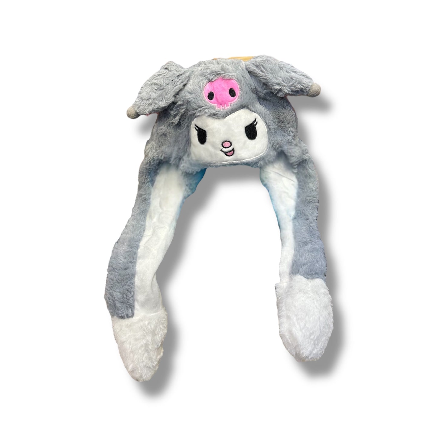 GORRO PELUCHE CON DISEÑO DE KUROMI - DIFERENTES COLORES - 1 UNIDAD