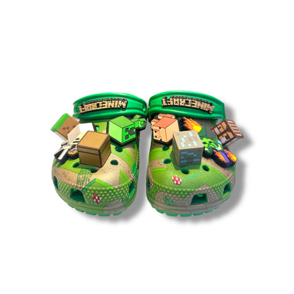 Chancletas Crocs de Minecraft para niños