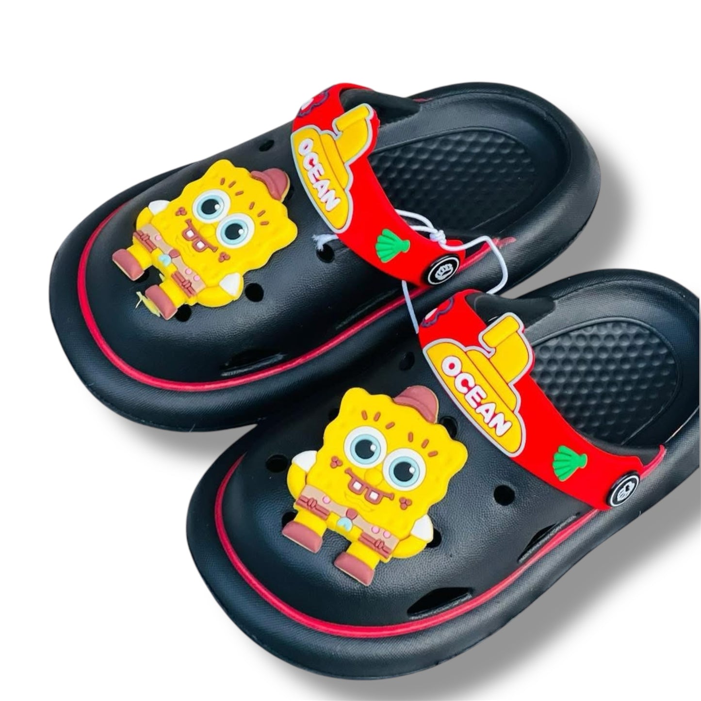 Chanclas Crocs de Bob Esponja - Negro - Talla De Niños