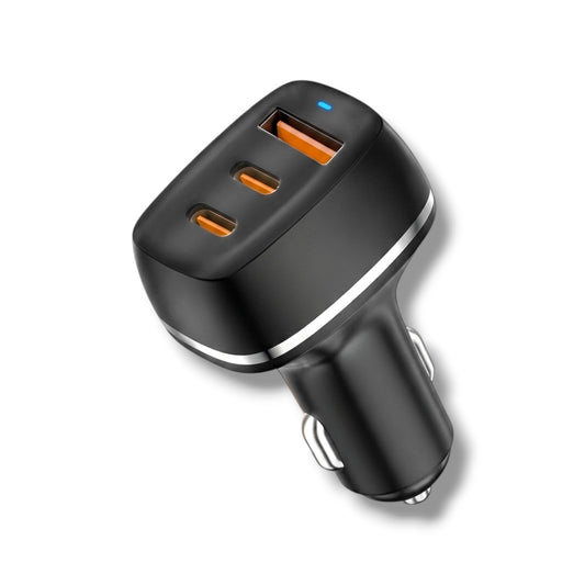 USB-A+C+C 50W PD CARGADOR PARA CARRO - E-DEVICE-EE12