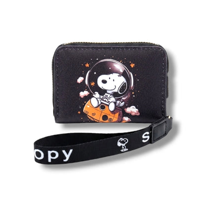BILLETERA + TARJETERO CON DISEÑO DE SNOOPY - VARIOS DISEÑOS