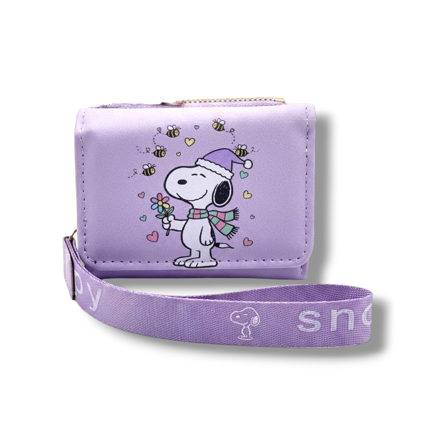 BILLETERA + TARJETERO CON DISEÑO DE SNOOPY - VARIOS DISEÑOS