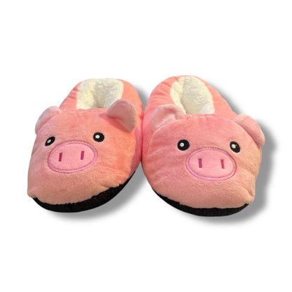 PANTUFLAS PARA ADULTOS CON DISEÑO DE CERDITO