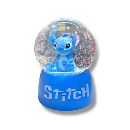 Esfera de cristal con luces con temática de Stitch - 2 diseños - 1 UNIDAD