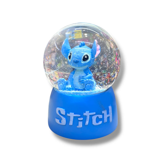 Esfera de cristal con luces con temática de Stitch - 2 diseños - 1 UNIDAD