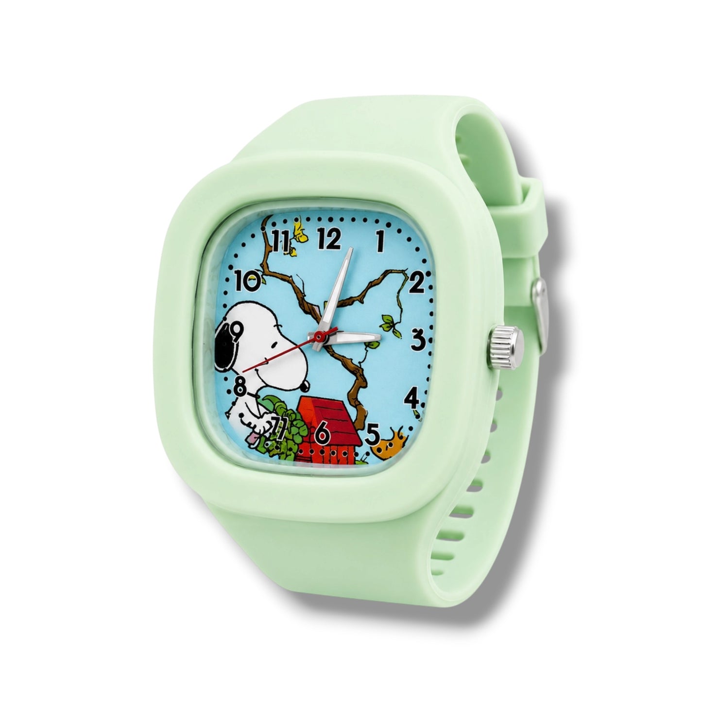 RELOJ ANALÓGICO CON DISEÑO DE SNOOPY VARIOS COLORES