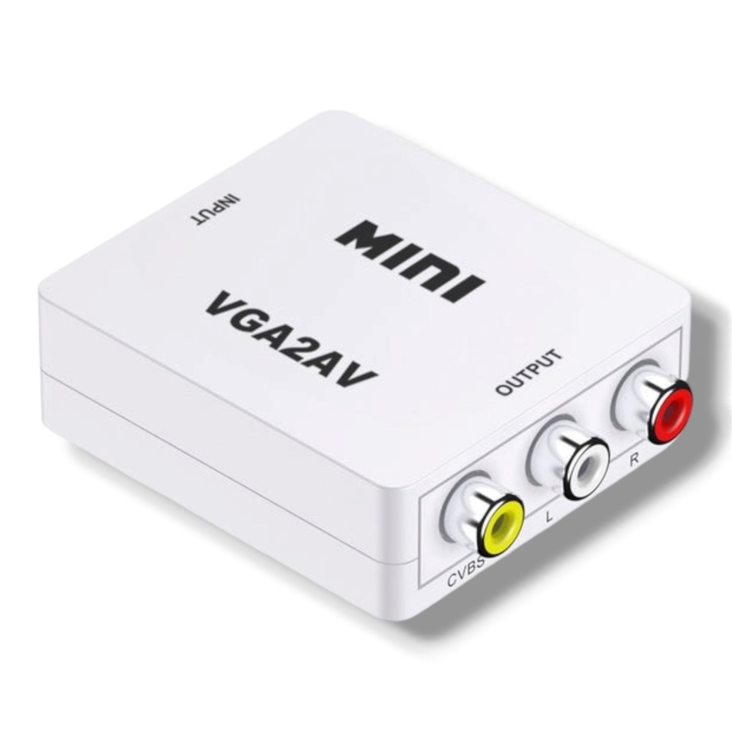 MINI CONVERTIDOR VGA ENTRADA ACTIVO AUDIO 3,5 mm a HDMI SALIDA 1080p - VGA2AV