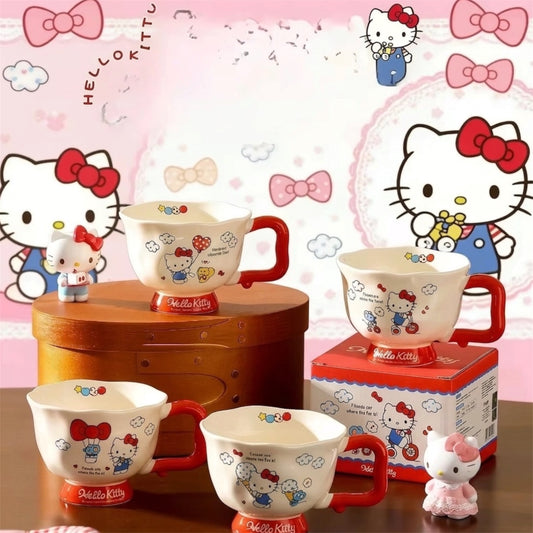 TAZA DE CERÁMICA CON DISEÑO DE HELLO KITTY  VARIOS DISEÑOS - 1 UNIDAD