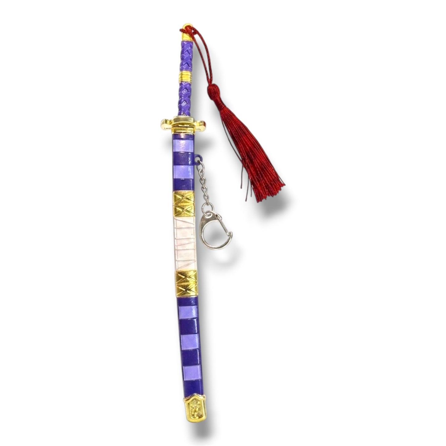 LLAVERO DE ACERO CON DISEÑO DE KATANA DE ONE PIECE DE 25 CM APROX