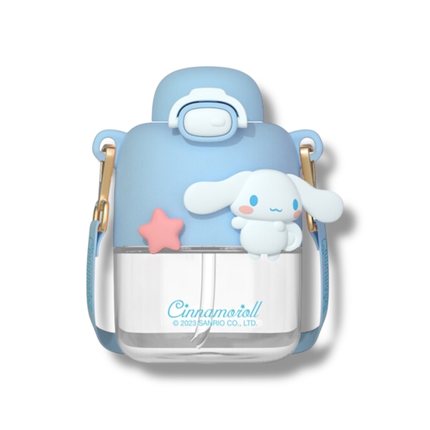 Botella plástica de la colección Sanrio con correa de 14 CM