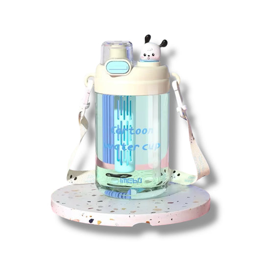 BOTELLA PLÁSTICA DE LA COLECCIÓN SANRIO CON CORREA DE 17 CM APROX