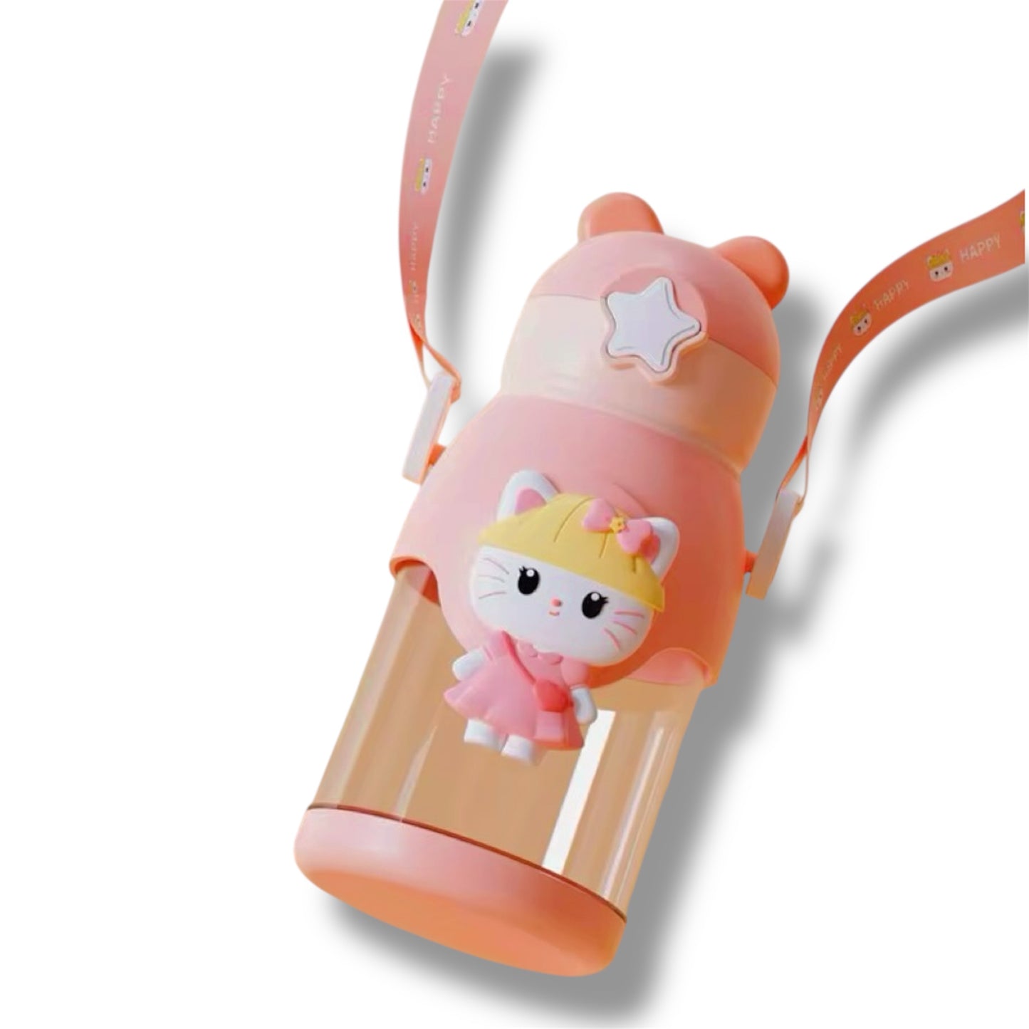 Botella plástica de la colección de Sanrio con correa de 19 CM