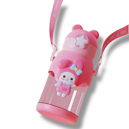 Botella plástica de la colección de Sanrio con correa de 19 CM