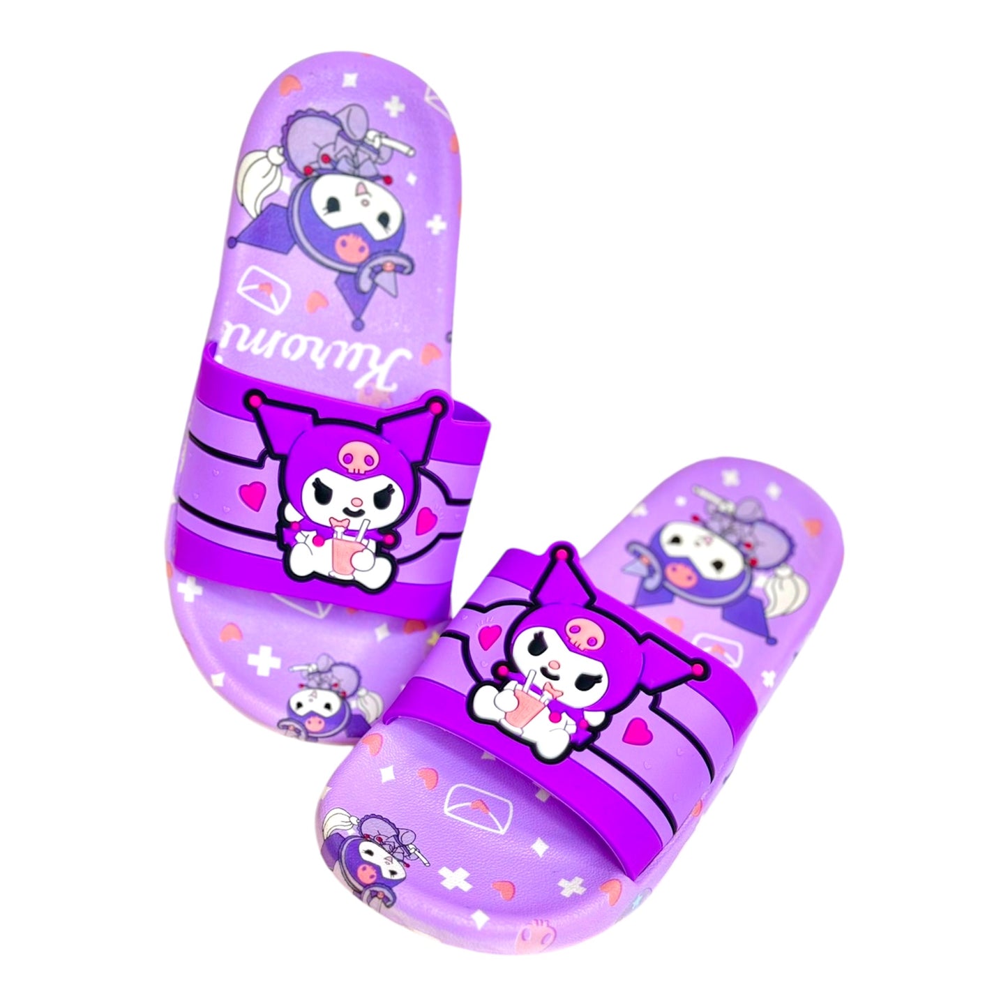 CHANCLAS KUROMII MORADAS INFANTILE SANRIO