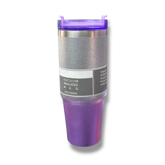 BOTELLA TÉRMICA CON DISEÑO ESCARCHADO DE 900 ML