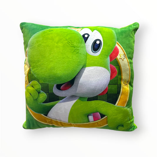 ALMOHADA CUADRADA DISEÑO YOSHI DE 35x35CM
